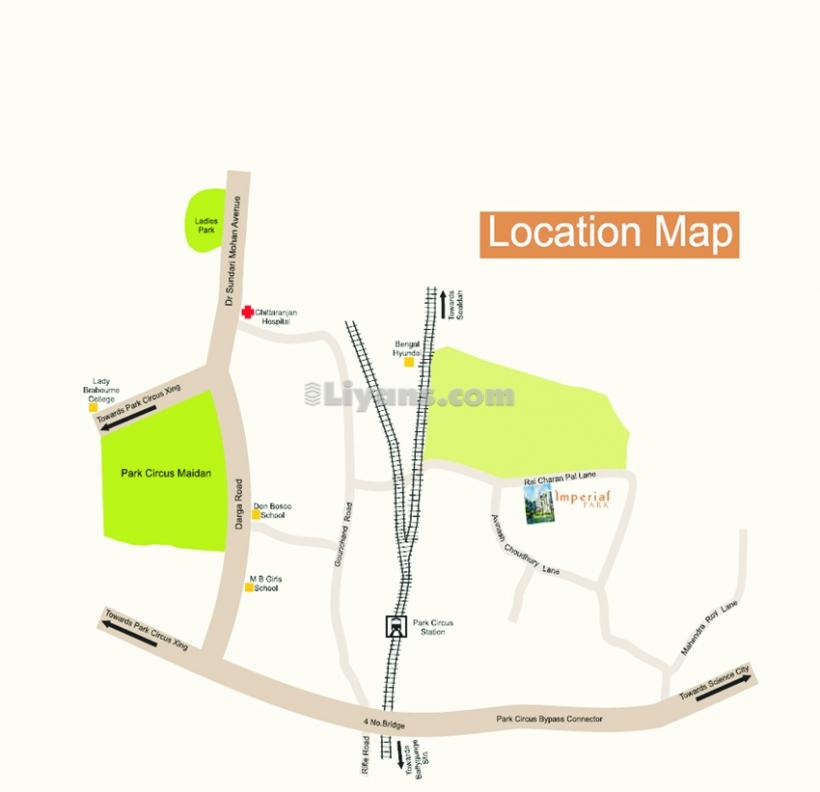 Location Map of Imperial Park